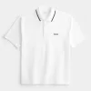 Polo con logo rilassato