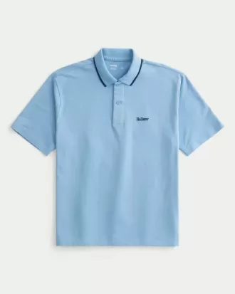 Polo con logo rilassato