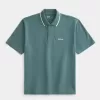 Polo con logo rilassato
