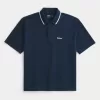 Polo con logo rilassato
