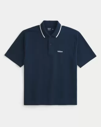 Polo con logo rilassato