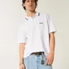 Polo con logo rilassato