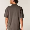 Polo con logo rilassato