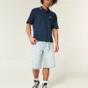 Polo con logo rilassato