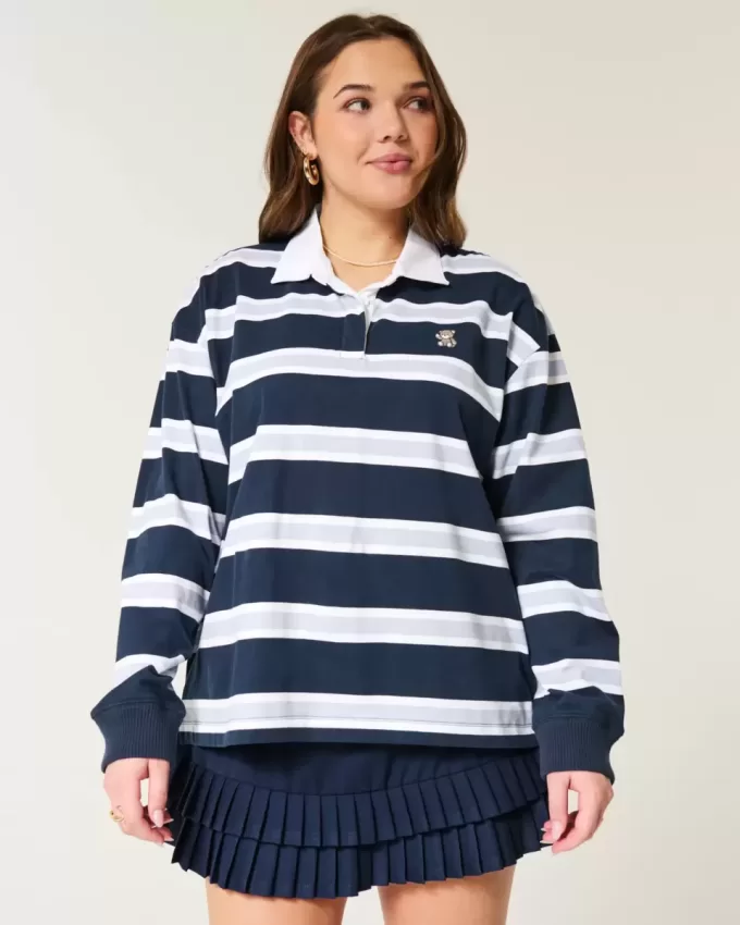 Polo da rugby con grafica Easy Teddy Bear