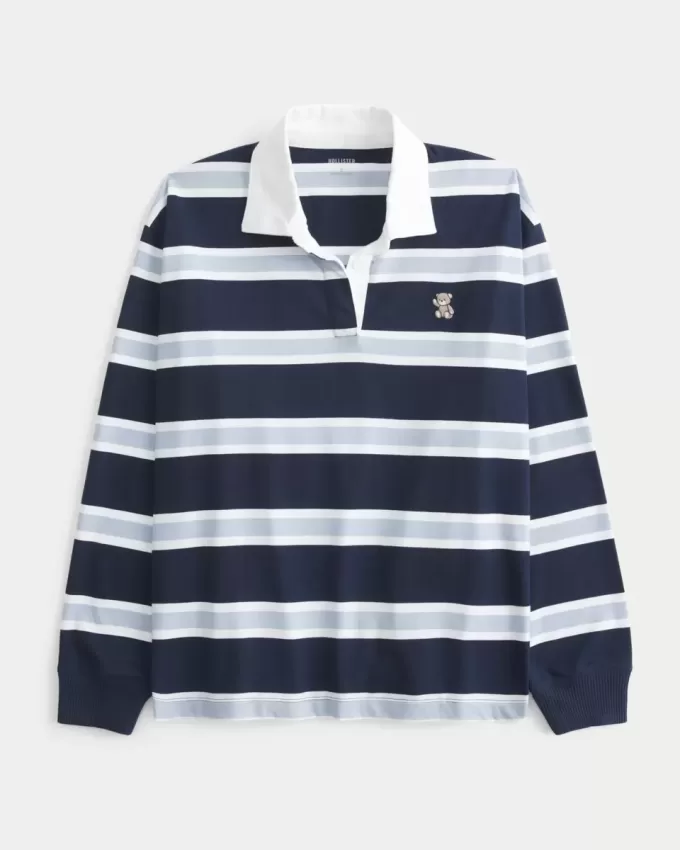 Polo da rugby con grafica Easy Teddy Bear