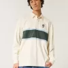 Polo da rugby con grafica Tasmanian Devil in tessuto pesante e squadrato