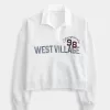 Polo da rugby con grafica West Village in pile facile Polo da rugby con grafica West Village in pile facile