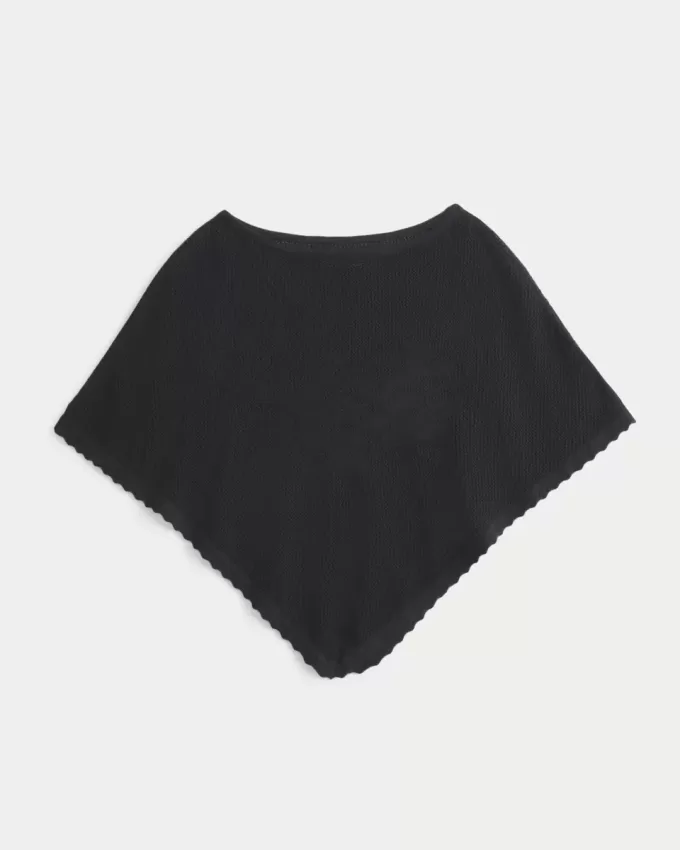 Poncho floreale facile