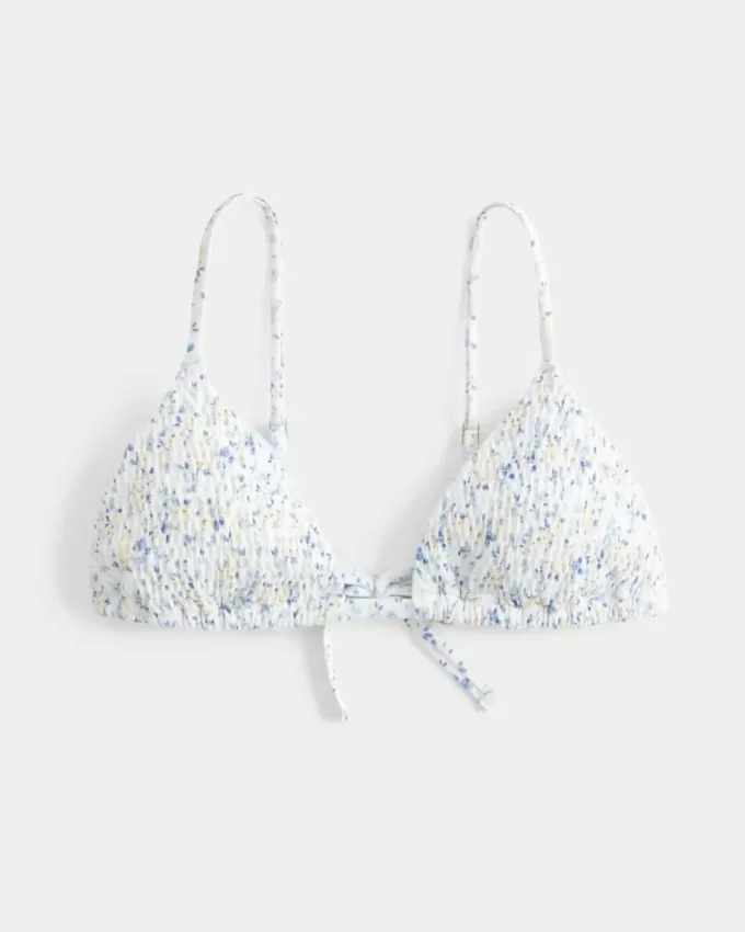 Reggiseno bikini a triangolo arricciato