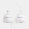 Reggiseno bikini a triangolo con arricciatura