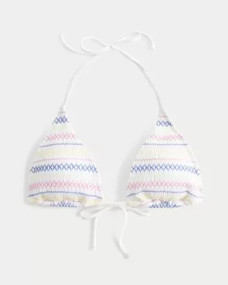 Reggiseno bikini a triangolo con arricciatura