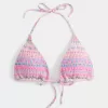 Reggiseno bikini a triangolo con arricciatura