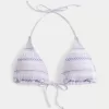 Reggiseno bikini a triangolo con arricciatura