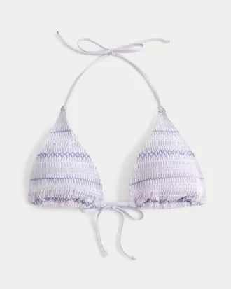 Reggiseno bikini a triangolo con arricciatura