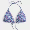 Reggiseno bikini a triangolo con arricciatura