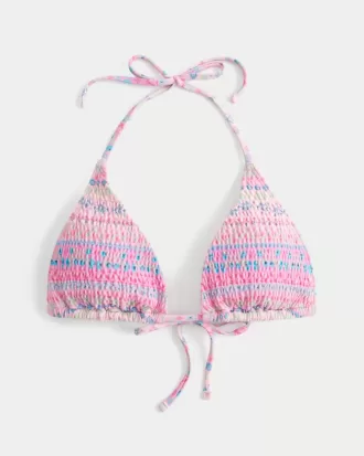 Reggiseno bikini a triangolo con arricciatura