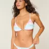Reggiseno bikini a triangolo con ciondolo sopra le spalle