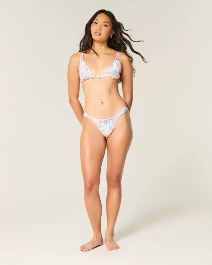 Reggiseno bikini a triangolo con doppia cinghia