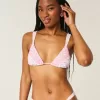 Reggiseno bikini a triangolo con spalline sottili