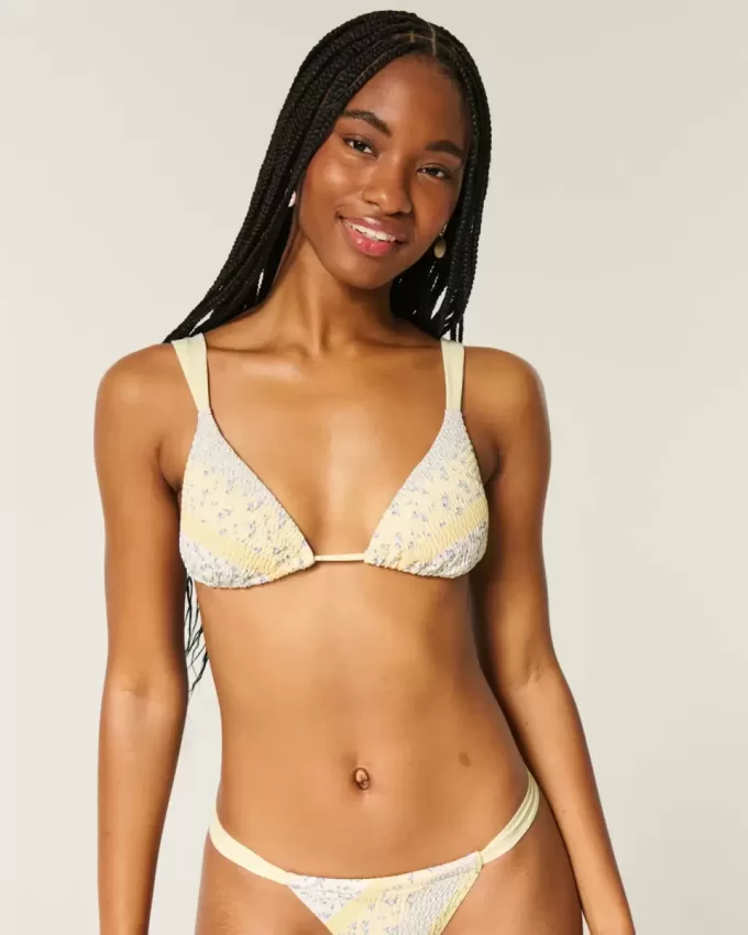 Reggiseno bikini a triangolo con spalline sottili