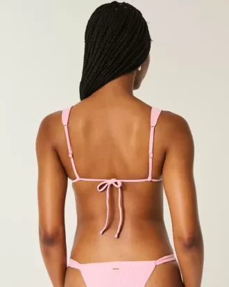 Reggiseno bikini a triangolo con spalline sottili