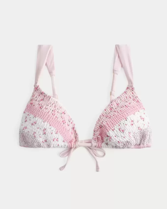 Reggiseno bikini a triangolo con spalline sottili