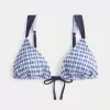 Reggiseno bikini a triangolo con spalline sottili