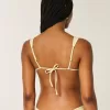Reggiseno bikini a triangolo con spalline sottili