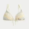 Reggiseno bikini a triangolo con spalline sottili