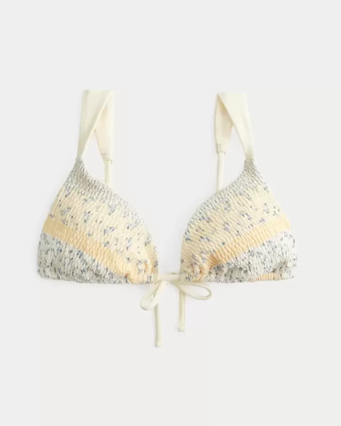 Reggiseno bikini a triangolo con spalline sottili