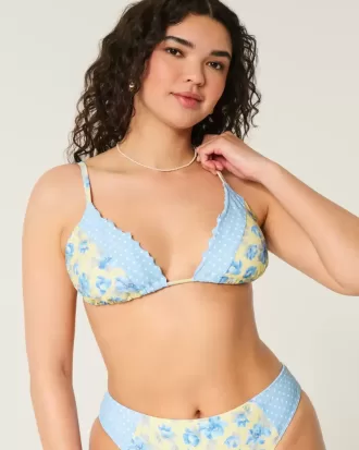 Reggiseno bikini a triangolo con volant