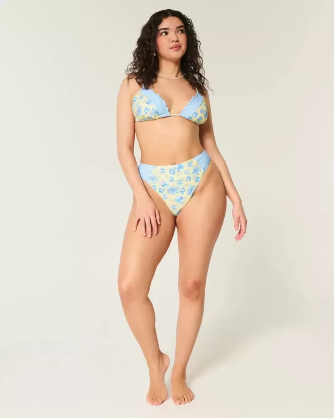 Reggiseno bikini a triangolo con volant
