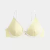 Reggiseno bikini con ferretto e scollo a coste