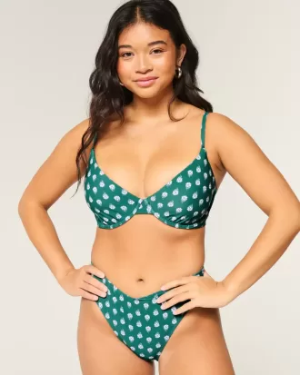 Reggiseno bikini con ferretto e scollo profondo