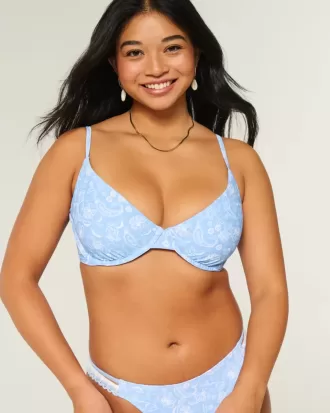Reggiseno bikini con ferretto e scollo profondo