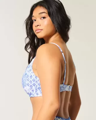Reggiseno bikini con ferretto e scollo profondo