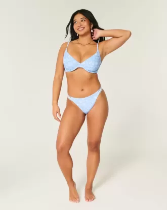 Reggiseno bikini con ferretto e scollo profondo