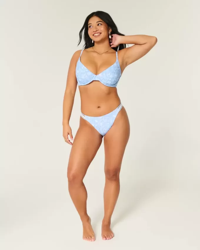 Reggiseno bikini con ferretto e scollo profondo