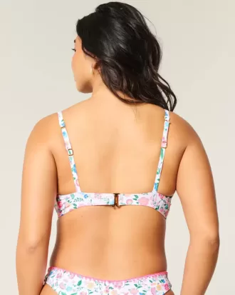 Reggiseno bikini con ferretto e scollo profondo