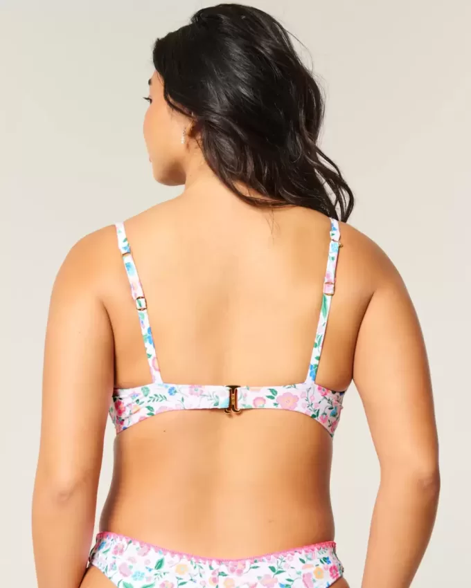 Reggiseno bikini con ferretto e scollo profondo