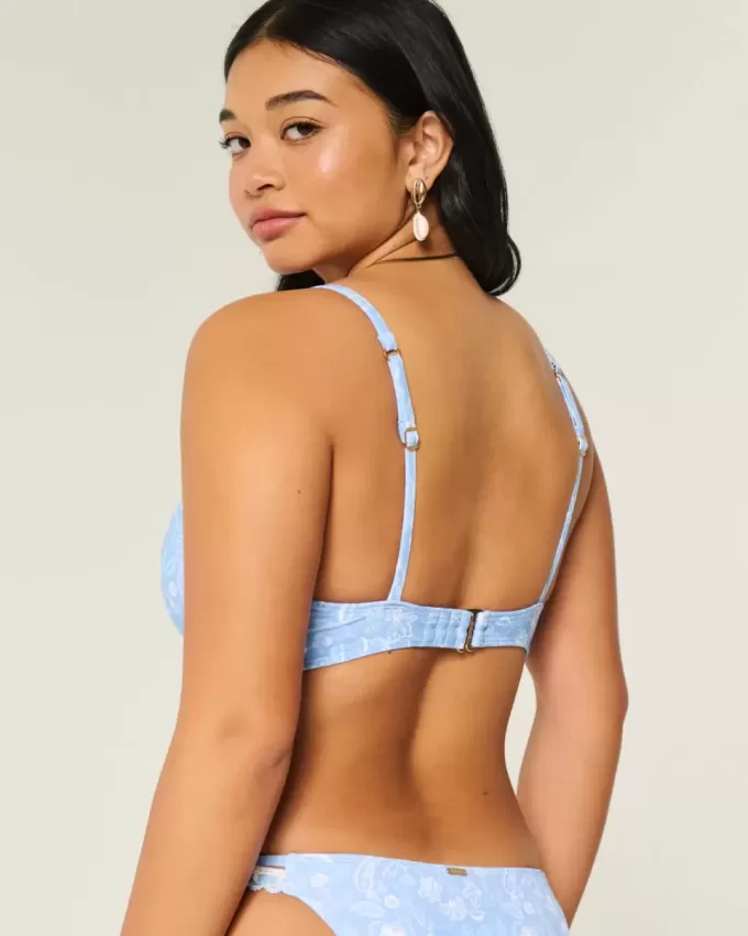 Reggiseno bikini con ferretto e scollo profondo