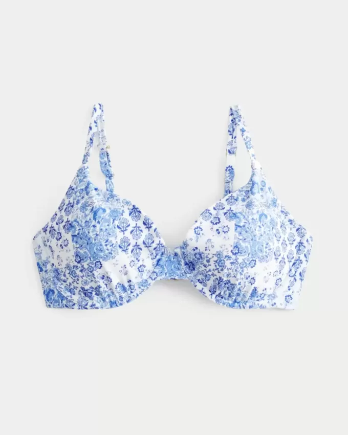 Reggiseno bikini con ferretto e scollo profondo