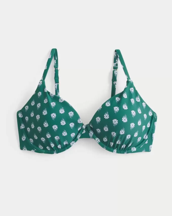 Reggiseno bikini con ferretto e scollo profondo
