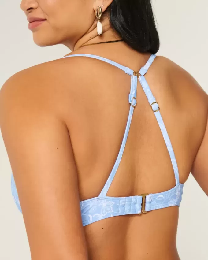 Reggiseno bikini con ferretto e scollo profondo