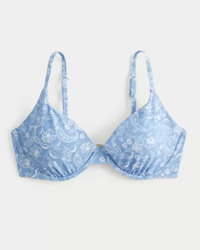 Reggiseno bikini con ferretto e scollo profondo