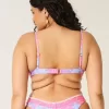 Reggiseno bikini con ferretto e scollo profondo ricamato