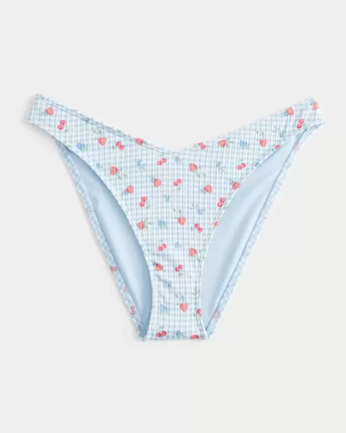 Slip bikini a coste con sgambatura alta