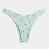 Slip bikini a coste con sgambatura alta e sgambatura alta