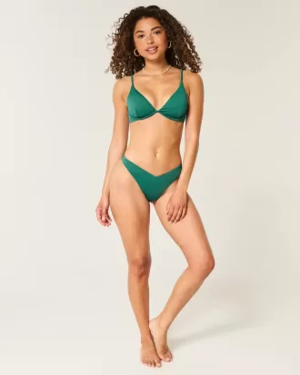 Slip bikini a coste con sgambatura alta e sgambatura alta